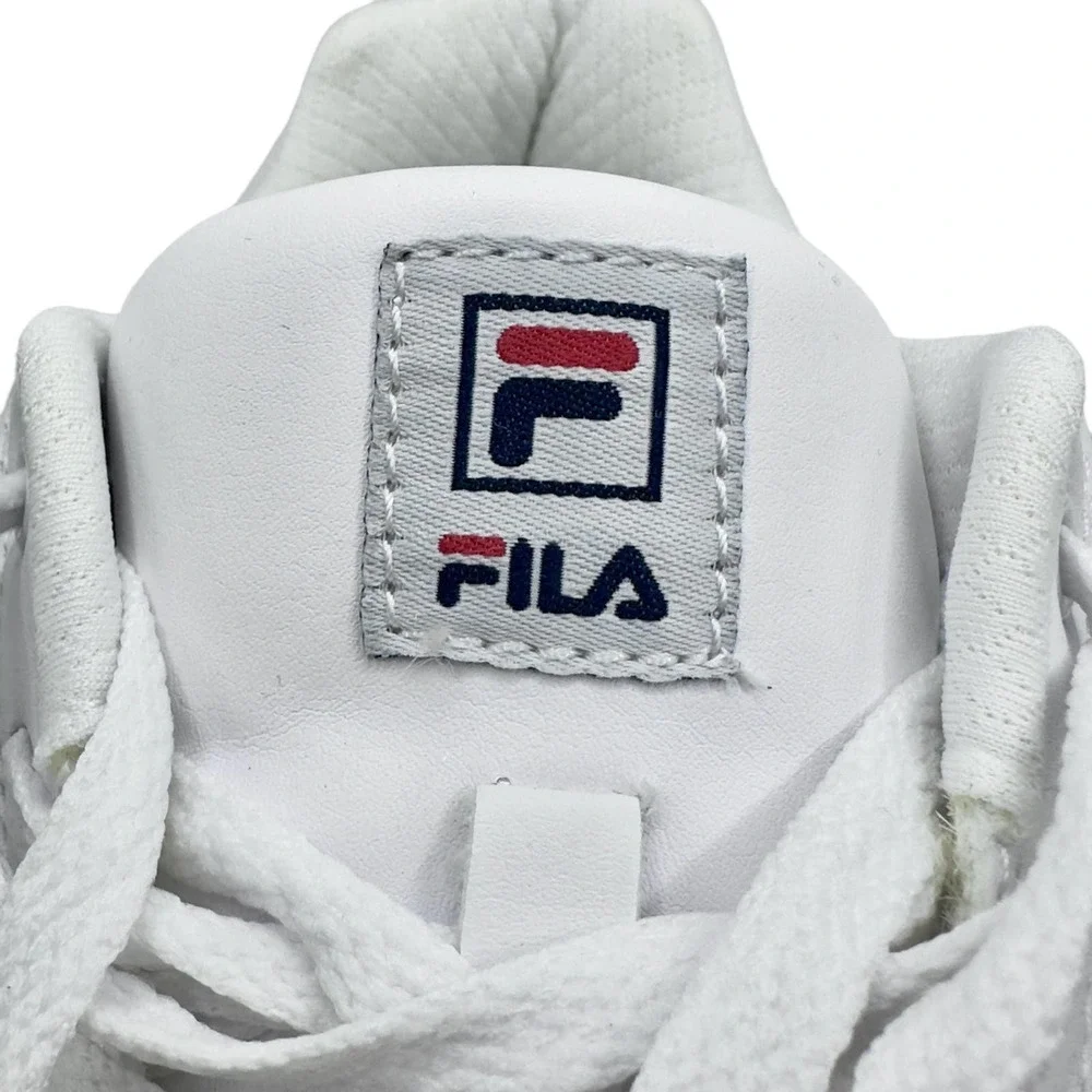 Fila | Women | White Amalfi Faux Leather Casual Sneakers | Size 8
